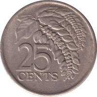 25 cents - Trinité et Tobago