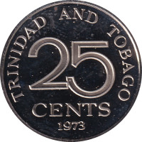 25 cents - Trinité et Tobago