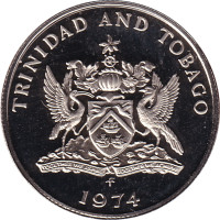 25 cents - Trinité et Tobago