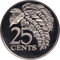 25 cents - Trinité et Tobago