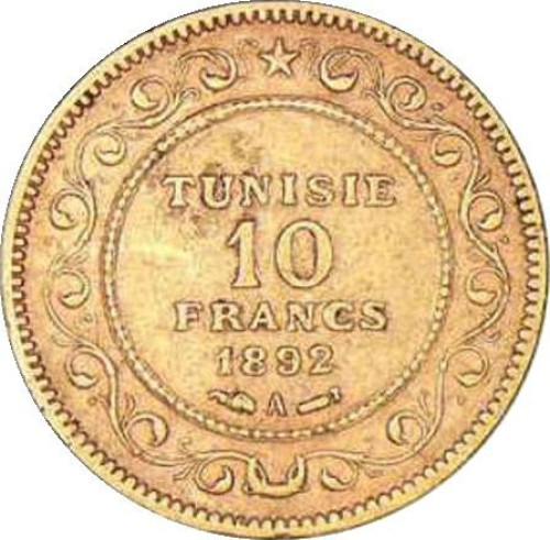 10 francs - Tunisia