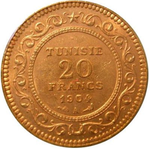 20 francs - Tunisie