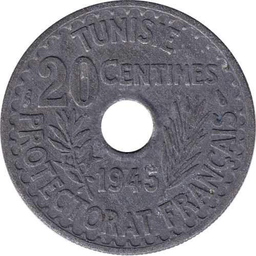 20 centimes - Tunisia