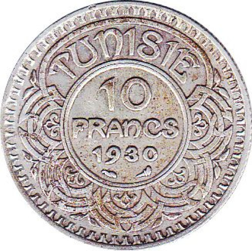 10 francs - Tunisie