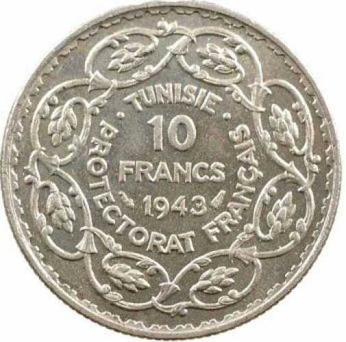 10 francs - Tunisia