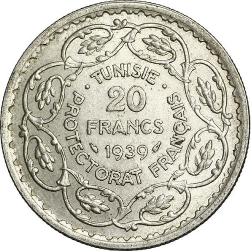 20 francs - Tunisie