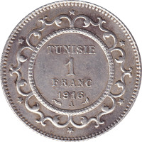 1 franc - Tunisie