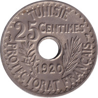 25 centimes - Tunisia