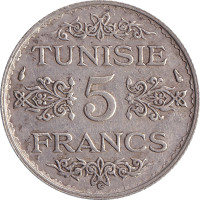 5 francs - Tunisia