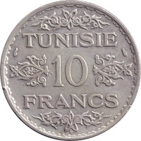 10 francs - Tunisia