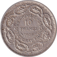 10 francs - Tunisia