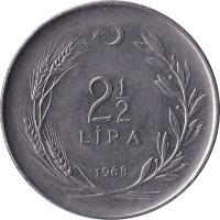 2 1/2 lira - Turquie