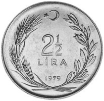 2 1/2 lira - Turquie