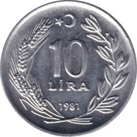 10 lira - Turquie