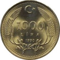 1000 lira - Turquie