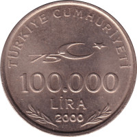 100000 lira - Turkey