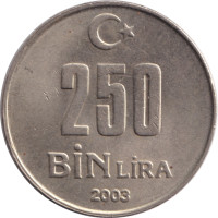 250 bin lira - Turquie