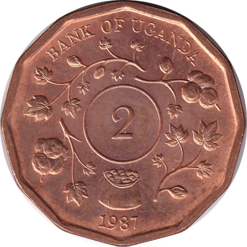 2 shillings - Uganda