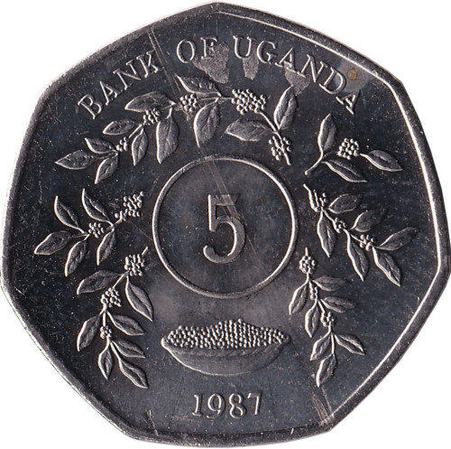 5 shillings - Uganda