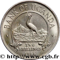 2 shillings - Uganda