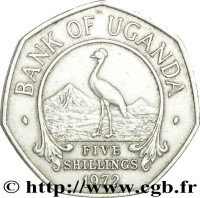 5 shillings - Ouganda