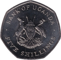 5 shillings - Ouganda