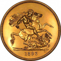 5 sovereigns - Royaume-Uni