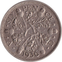 6 pence - Royaume-Uni