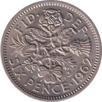 6 pence - Royaume-Uni