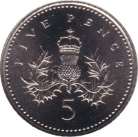 5 pence - Royaume-Uni