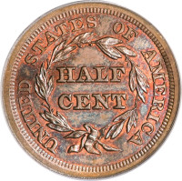 1/2 cent - États-Unis d'Amérique