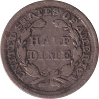 1/2 dime - États-Unis d'Amérique