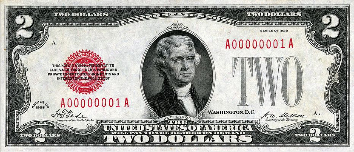 2 dollars - États-Unis d'Amérique