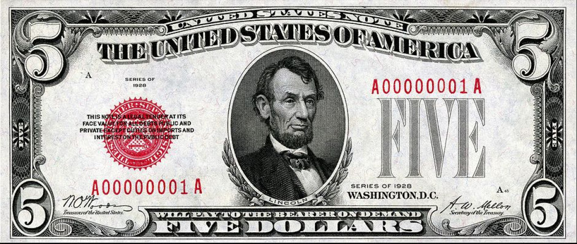 5 dollars - États-Unis d'Amérique