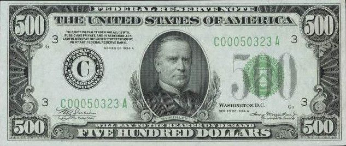 500 dollars - United States of America