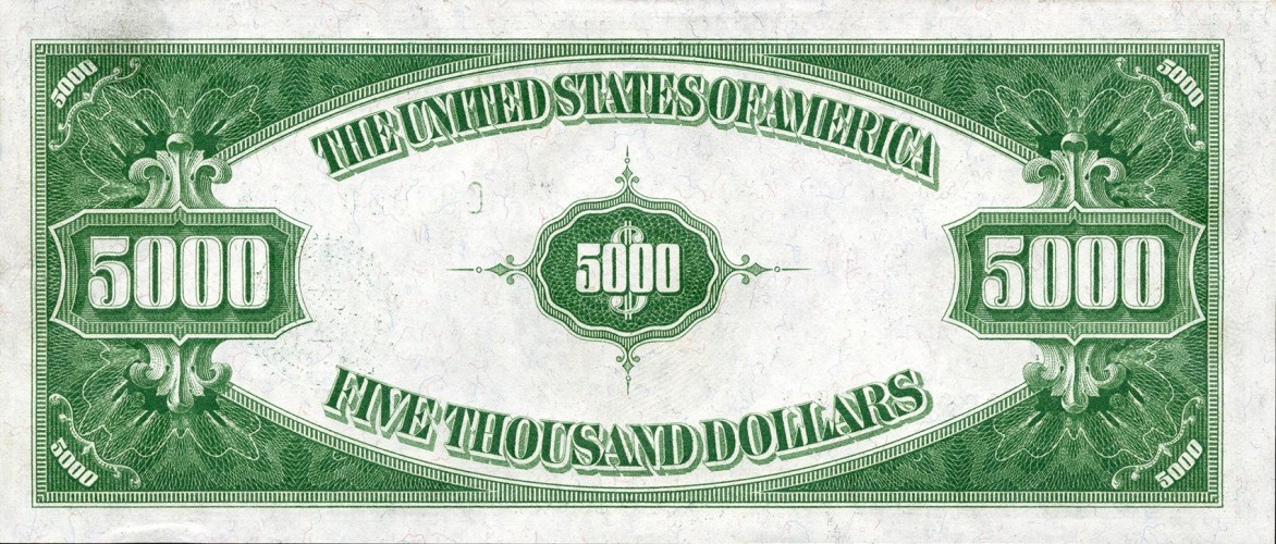 5000 dollars - États-Unis d'Amérique