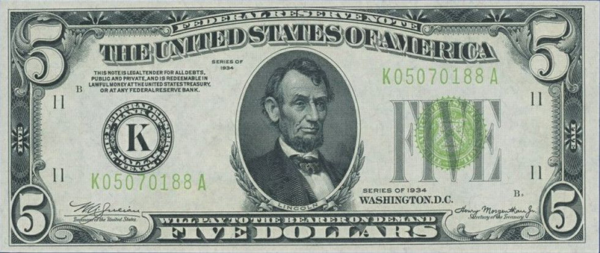 5 dollars - United States of America