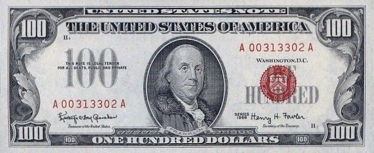 100 dollars - États-Unis d'Amérique