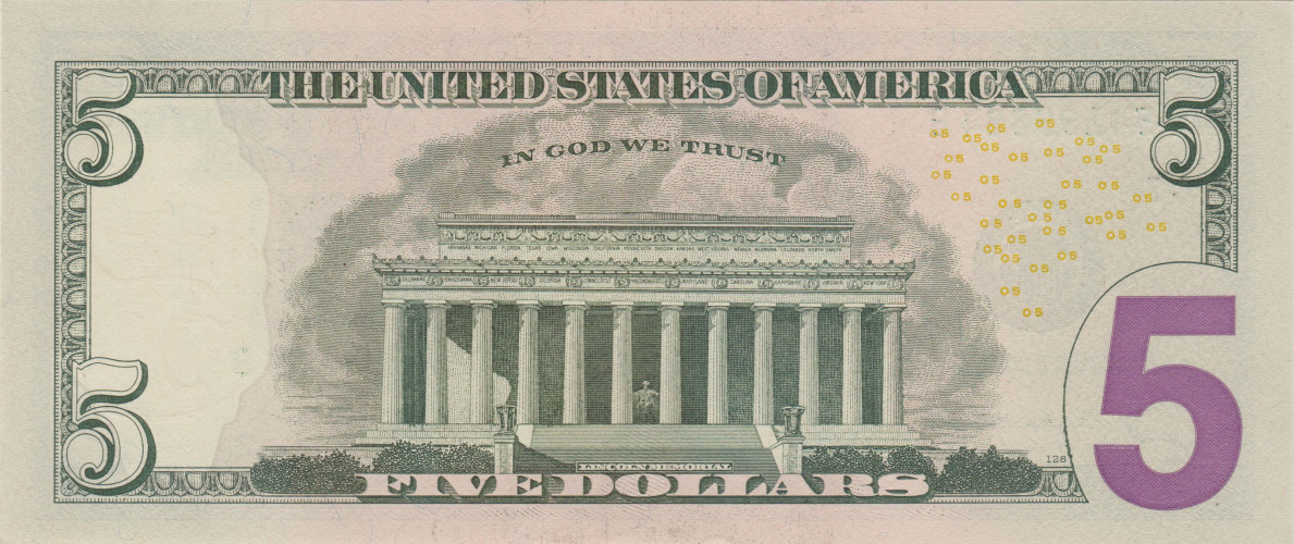 5 dollars - États-Unis d'Amérique