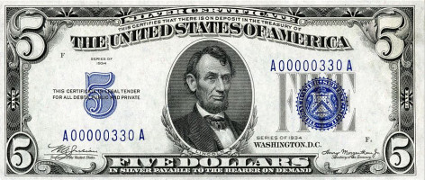 5 dollars - États-Unis d'Amérique