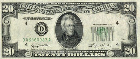 20 dollars - États-Unis d'Amérique