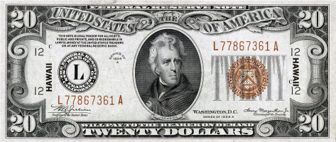 20 dollars - États-Unis d'Amérique