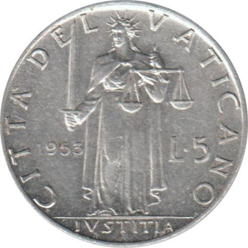 5 lire - Vatican