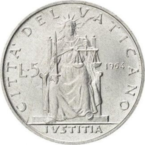 5 lire - Vatican