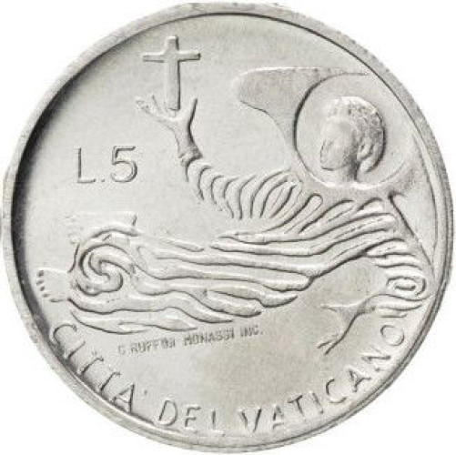 5 lire - Vatican