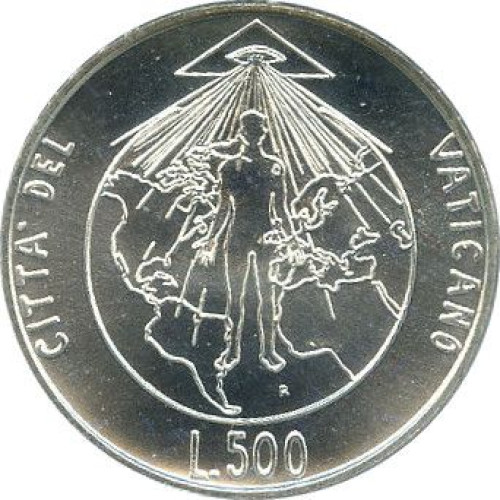 500 lire - Vatican