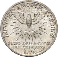 5 lire - Vatican