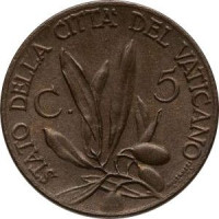 5 centesimi - Vatican