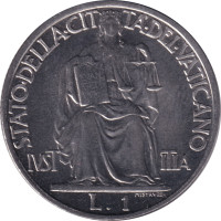 1 lira - Vatican