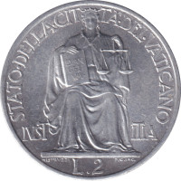 2 lire - Vatican